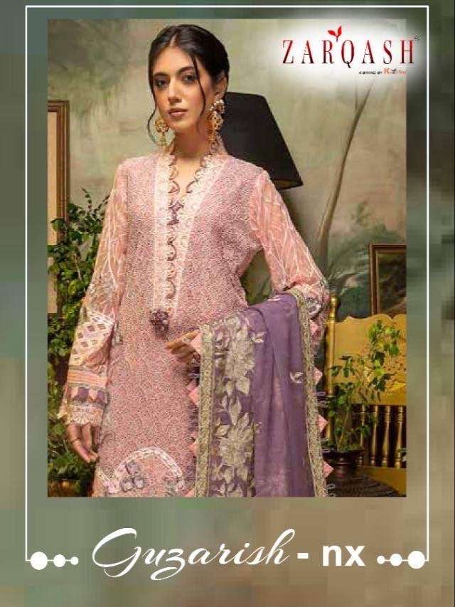Zarqash Guzarish Nx series 2057-2060 faux georgette suit