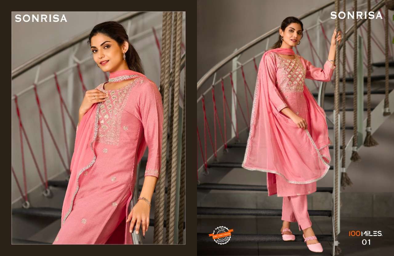 100 miles sonrisa series 01-04 pure viscose suit 