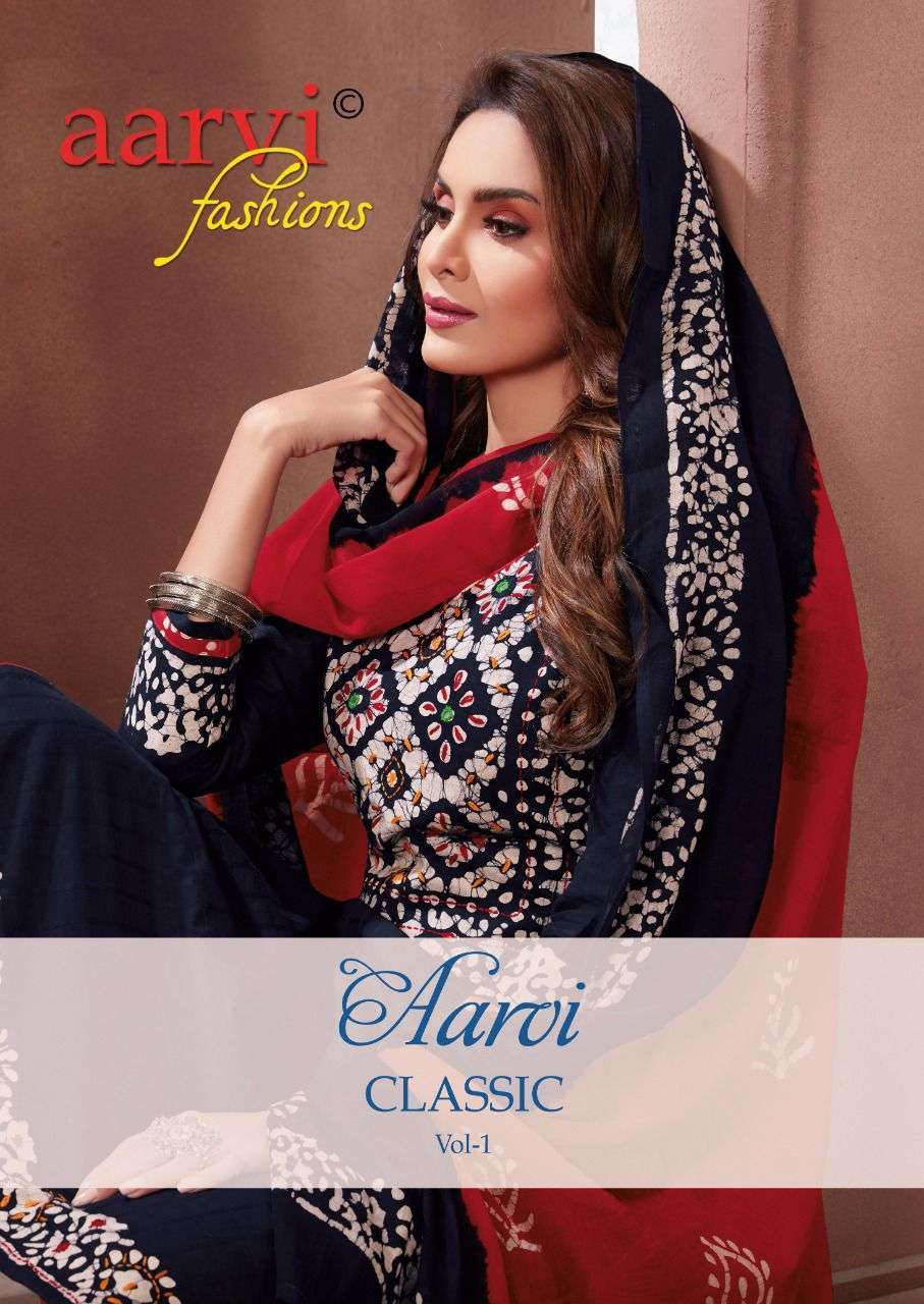 aarvi classic vol 1 series 5081-5088 dobby cotton suit 