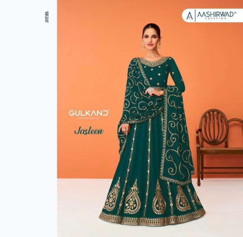 aashirwad jasleen designer real georgette suit 