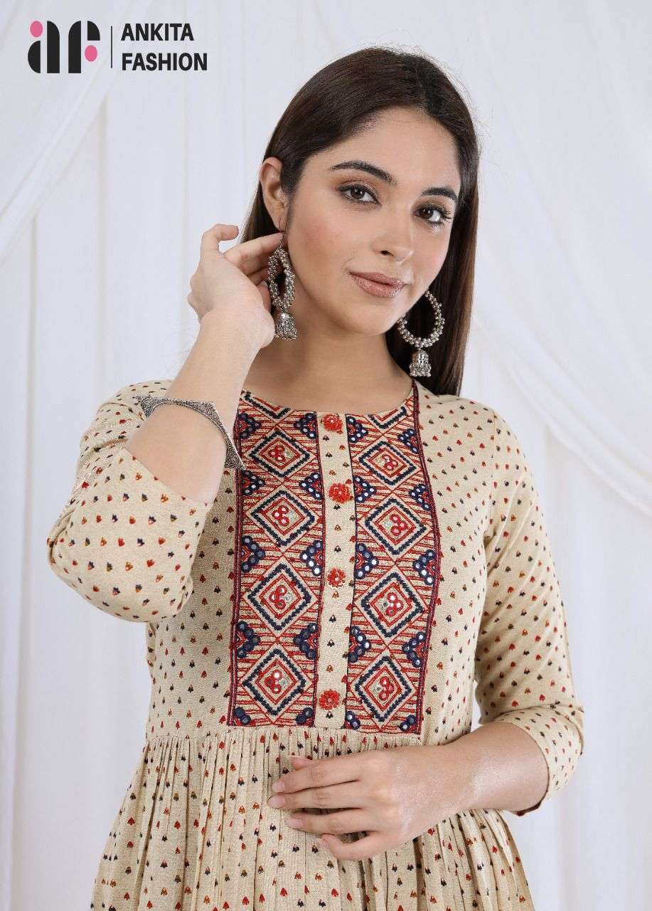 ankita fashion fairy tales heavy pure cotton kurti 