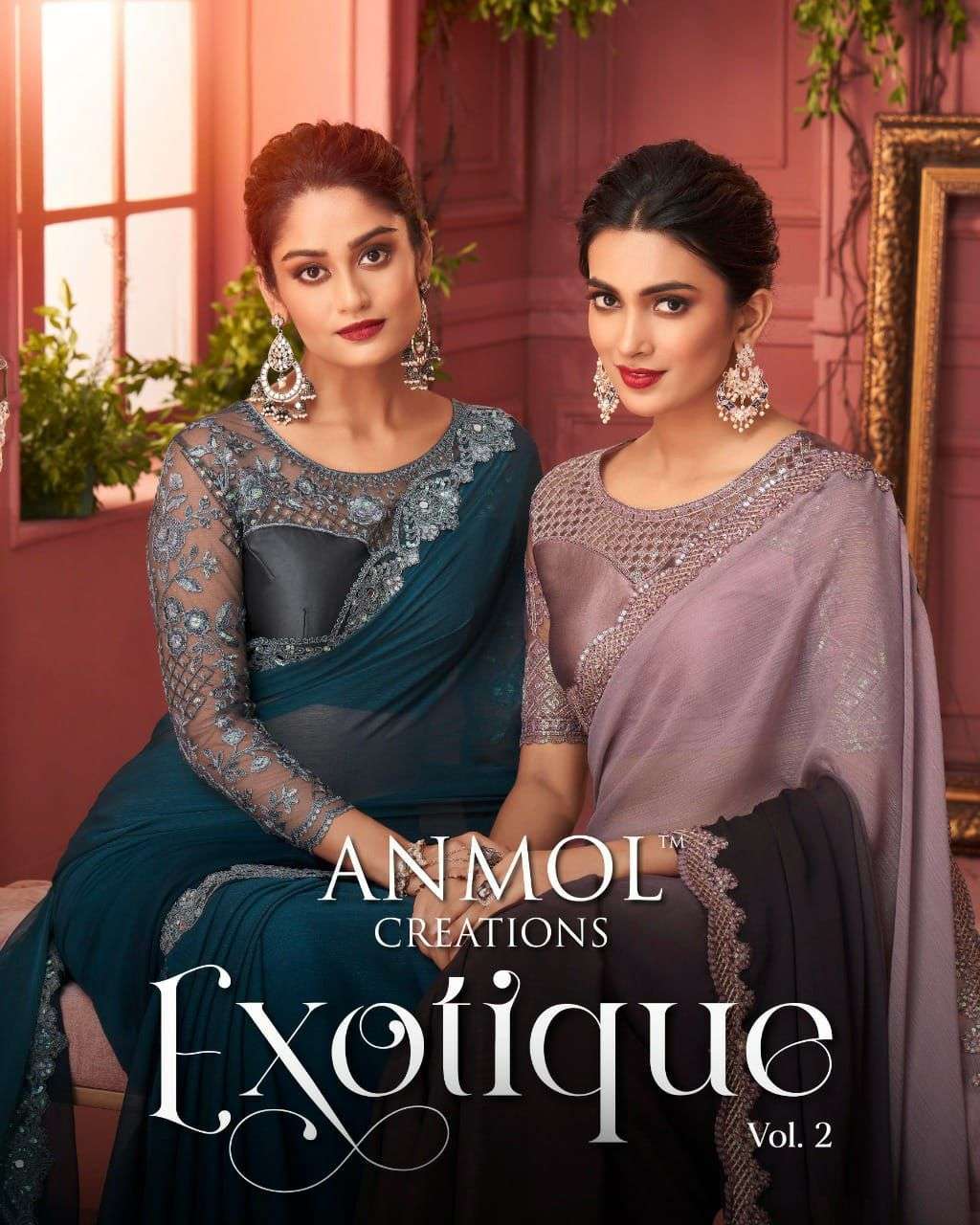 anmol exotique vol 2 series 8001-8016 georgette saree