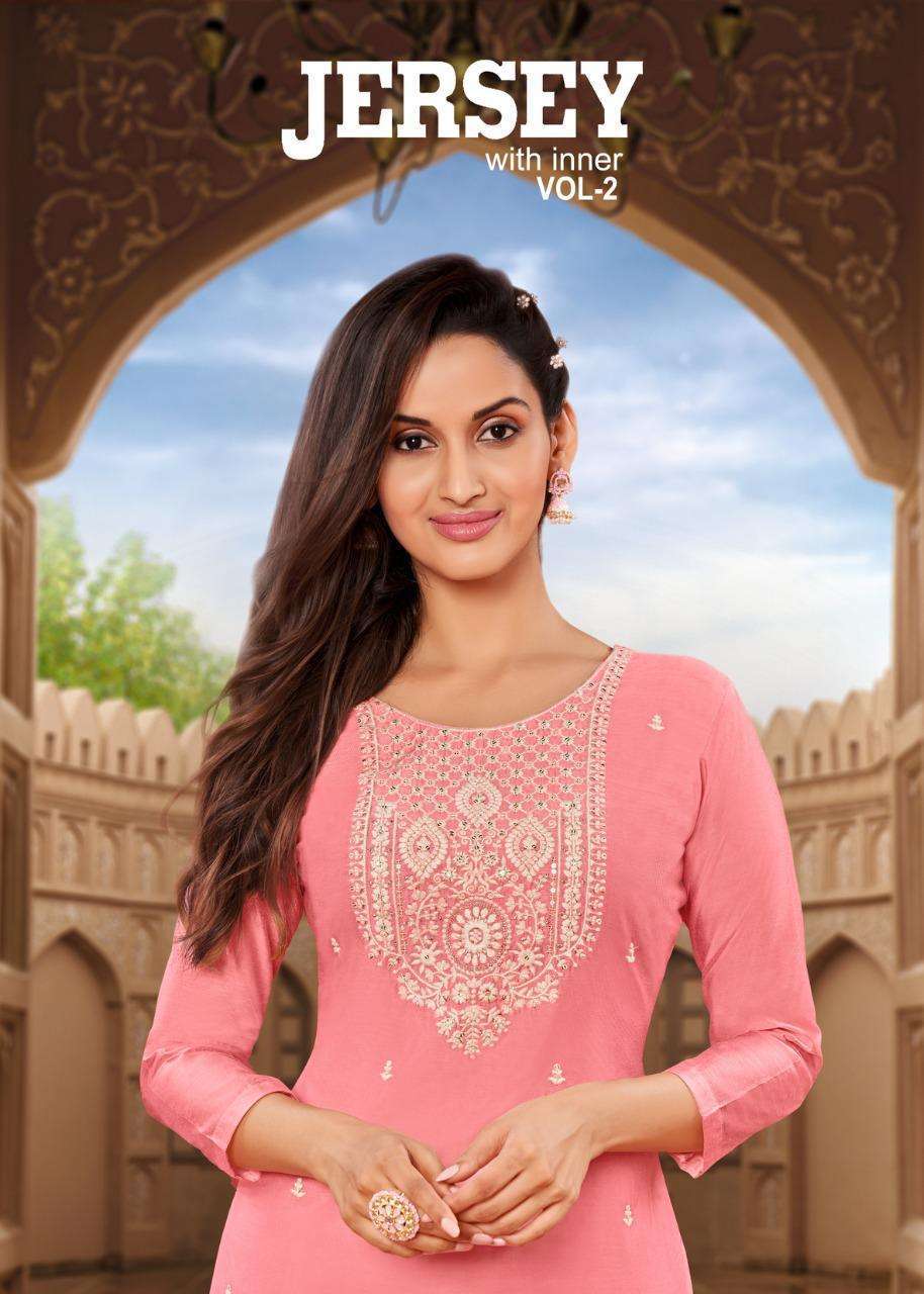 artio jersy 2 series 48001-48010 heavy modal silk kurti 
