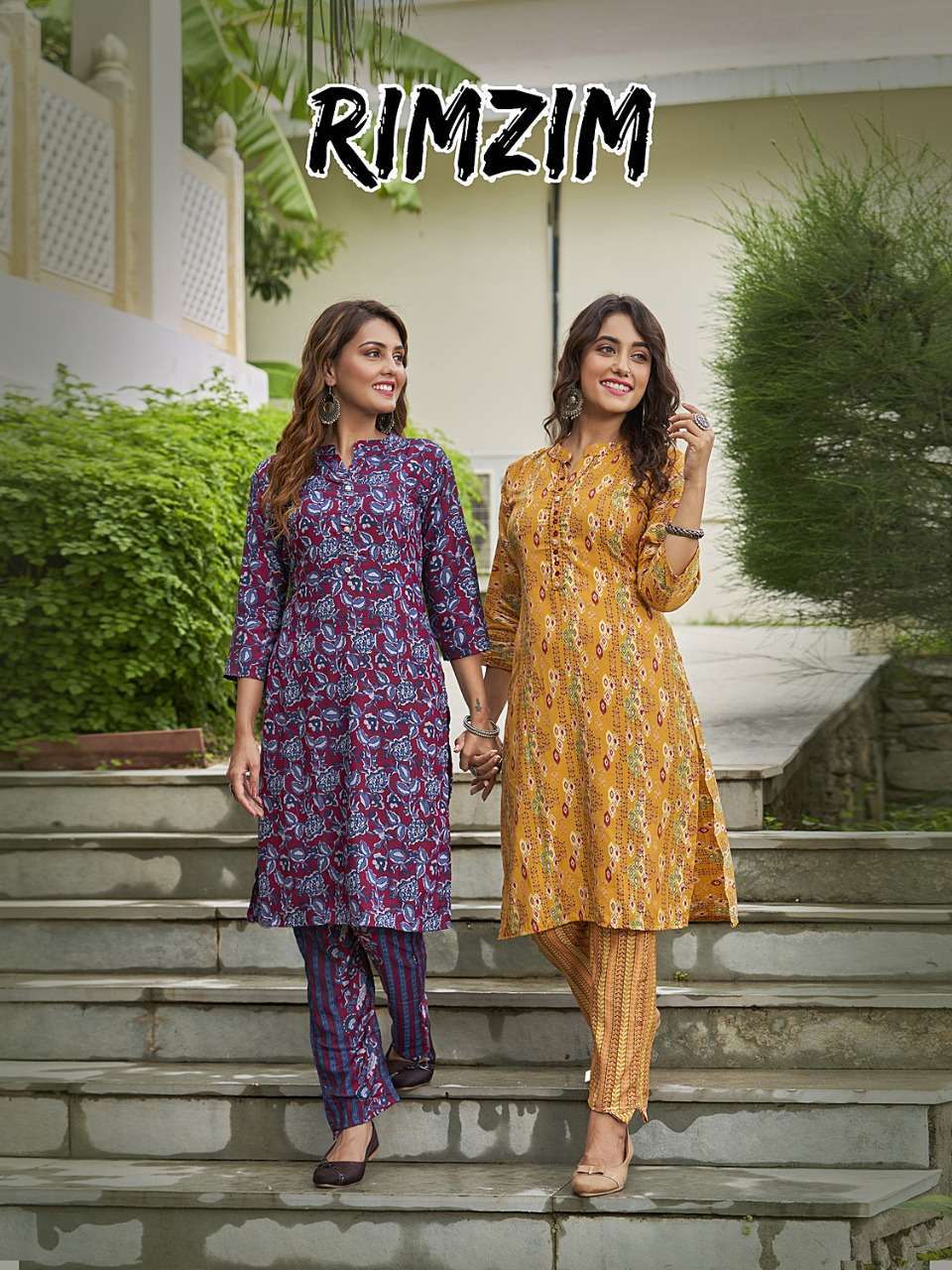 banwery rimzim series 1001-1006 heavy muslin kurti