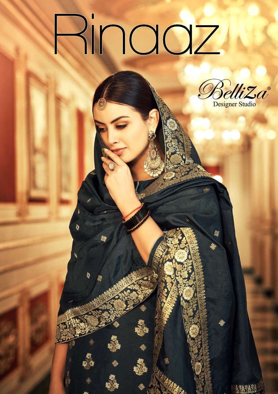 belliza rinaaz series 739001-739006 pure viscose dola silk jacquard suit 