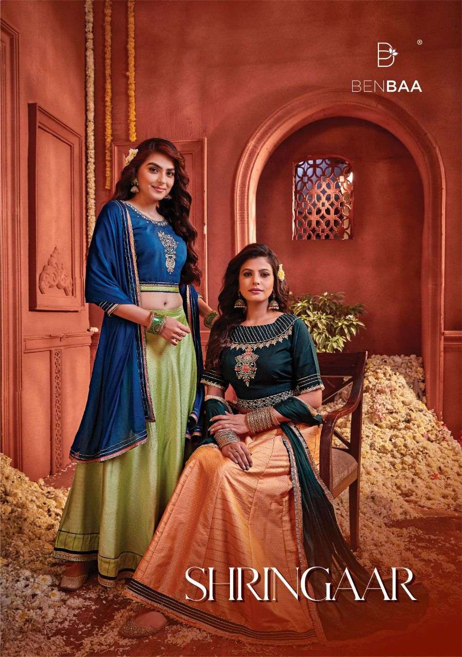 benbaa shringaar series 101-106 pure muslin readymade suit 