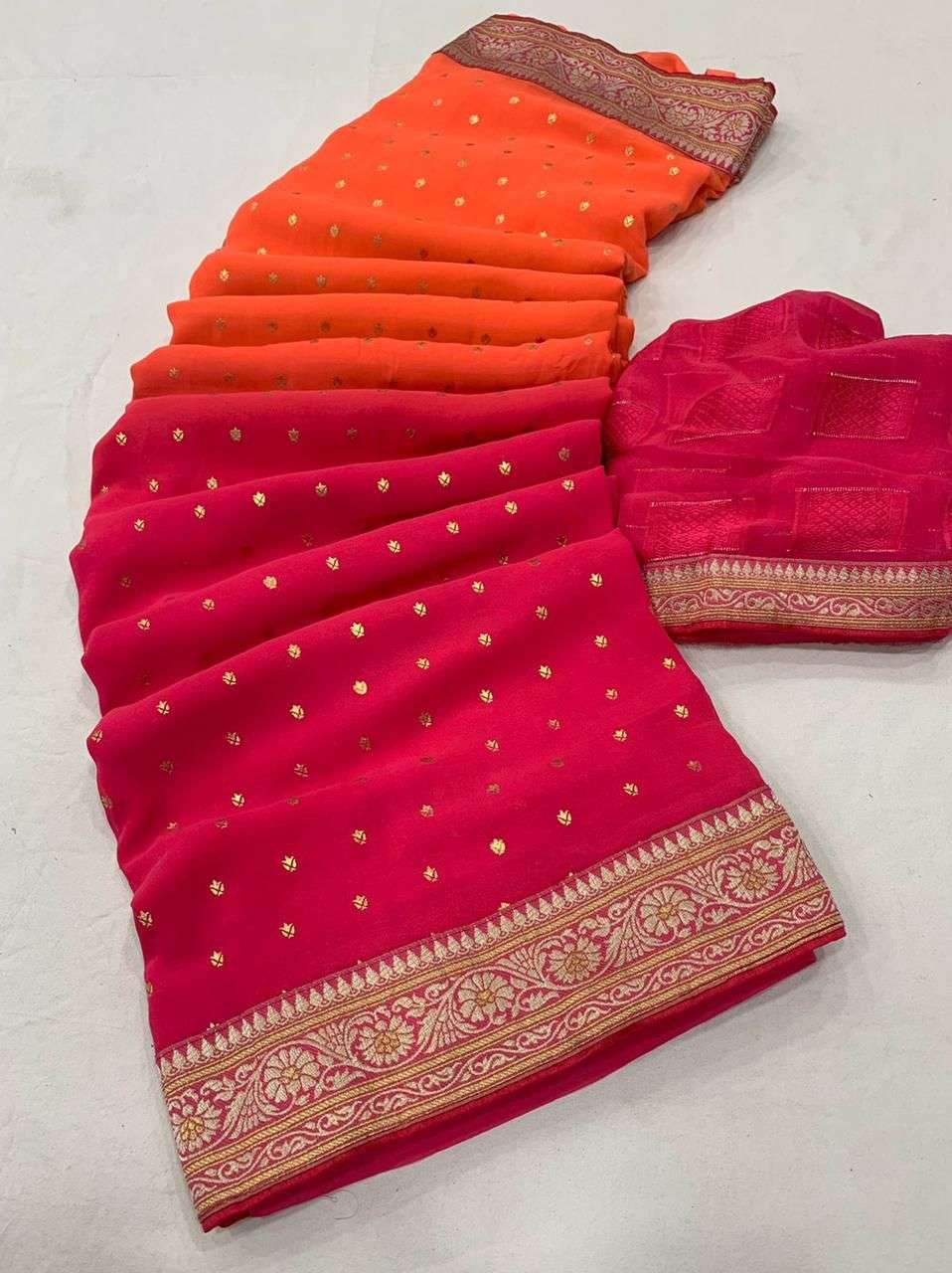 brahmashatra designer heavy georgette saree