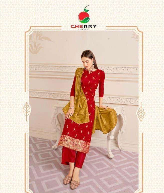 cherry jitta series 3501-3504 pure viscose muslin suit 