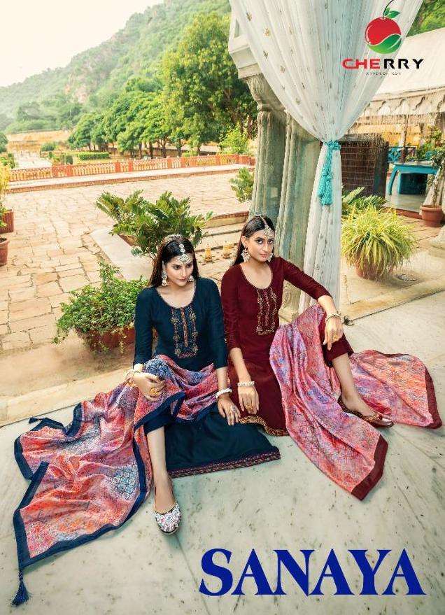 cherry sanaya series 3301-3304 parampara silk suit