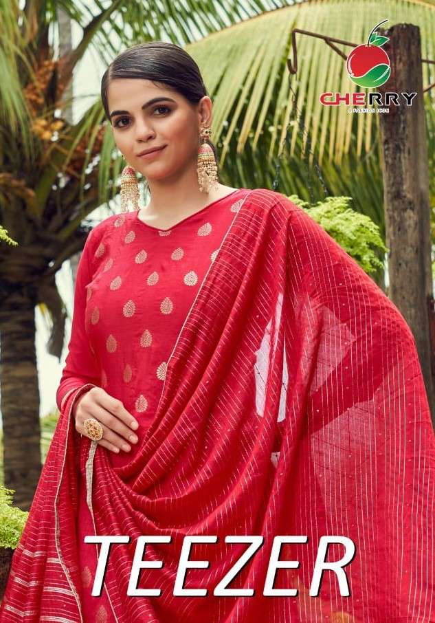 Cherry Tezzer series 801-804 pure jacquard silk suit