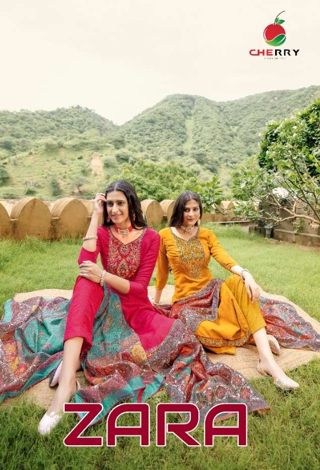 Cherry Zara Digital series 3101-3104 parampara silk suit 