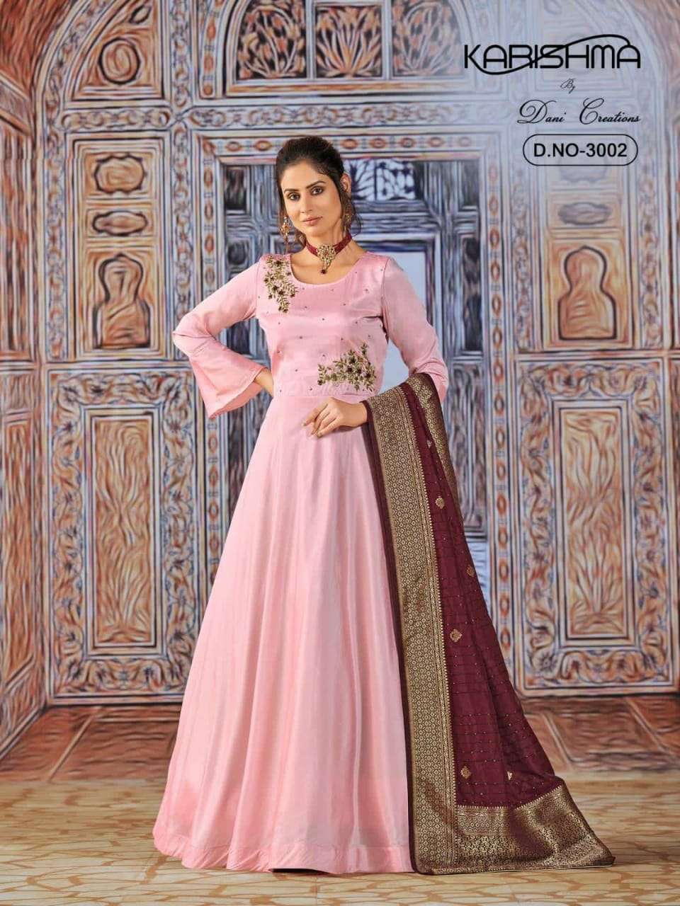dani karishma vol 3 series 3001-3003 art silk readymade gown