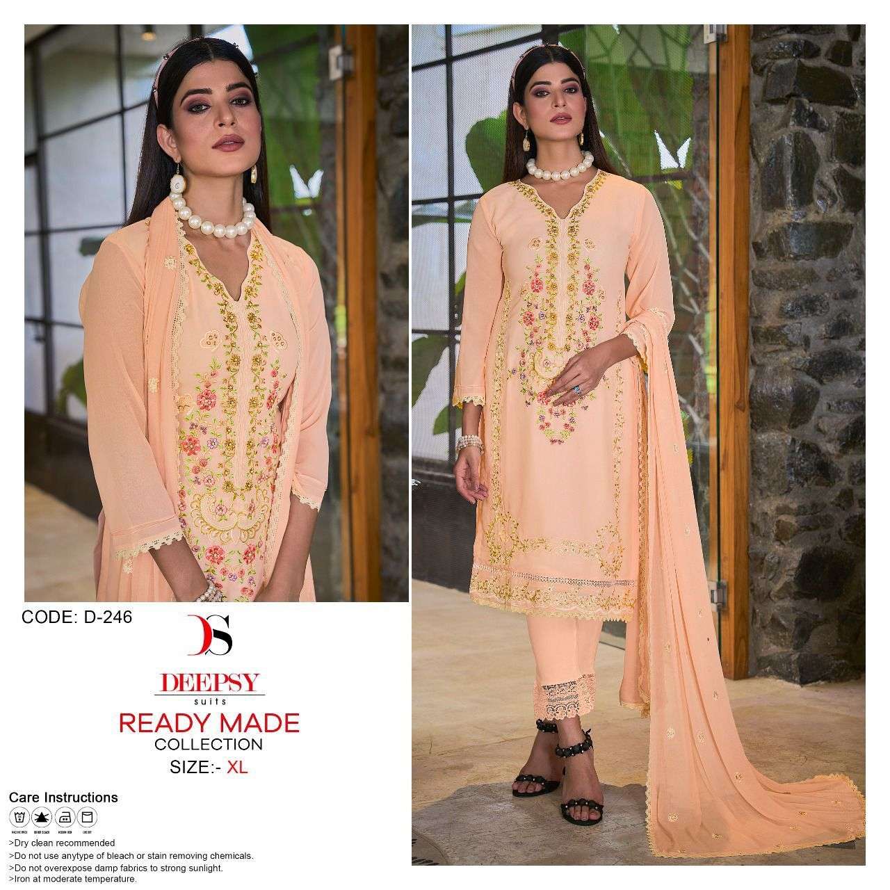 deepsy d-246 designer georgette suit 