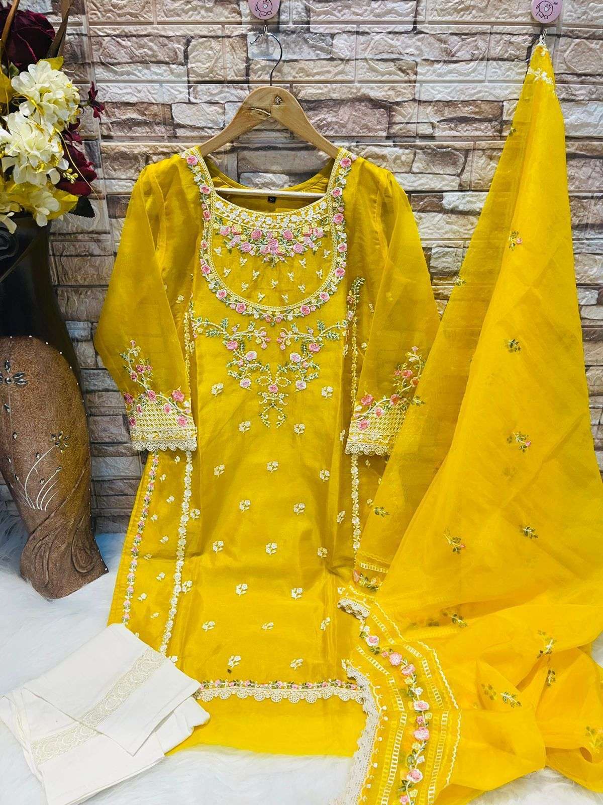 deepsy d-259 designer pure organza suit 