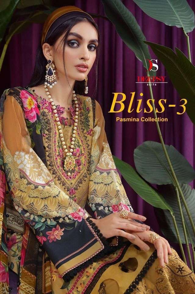 deepsy suits bliss-3 series 1761-1768 pashmina suit 