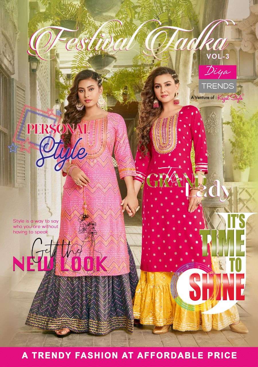 fashion tadka vol 3 series 3001-3008 heavy rayon kurti 