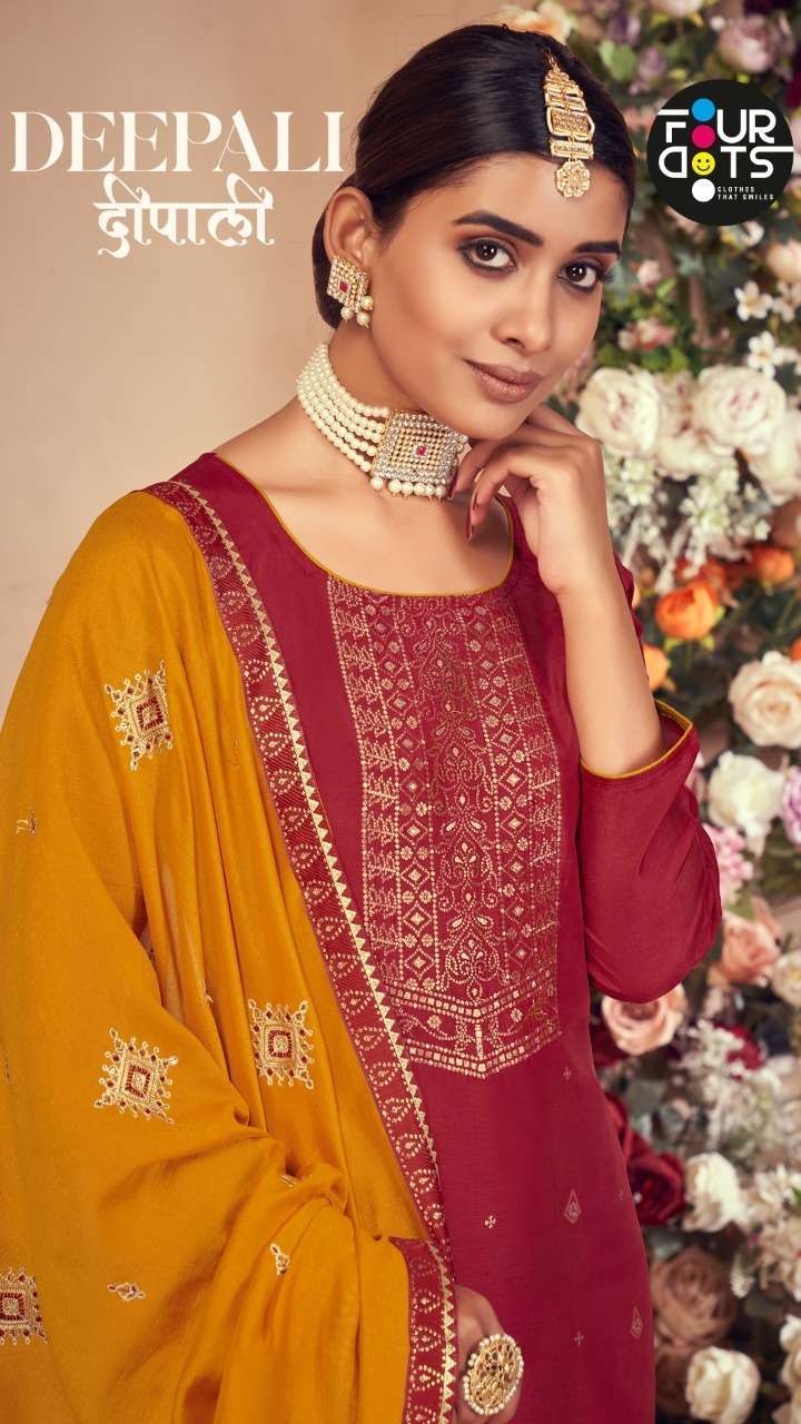 fourdots deepali series 01181-01184 pure russian dola jacquard suit 