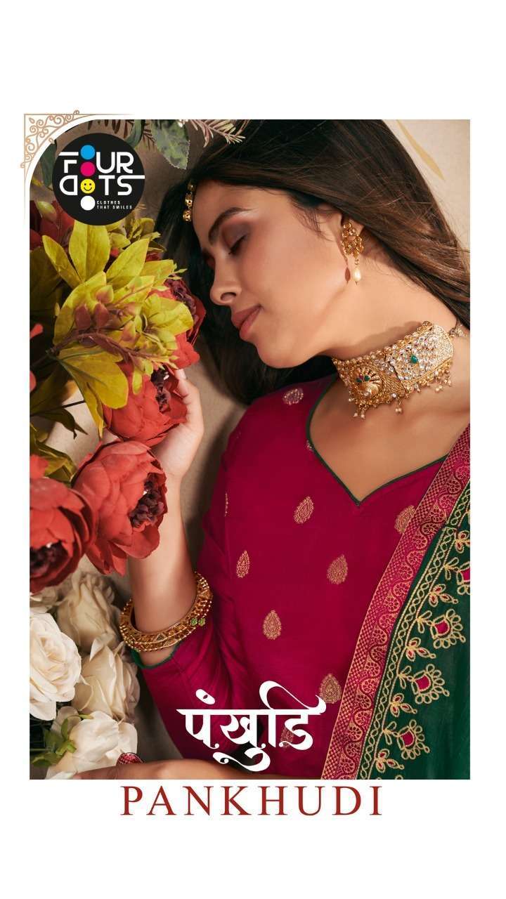 fourdots pankhudi series 01231-01236 pure russian dola jacquard suit 