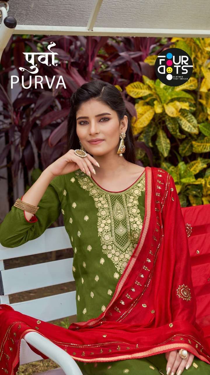 fourdots purva series 01171-01176 pure russian dola jacquard suit 