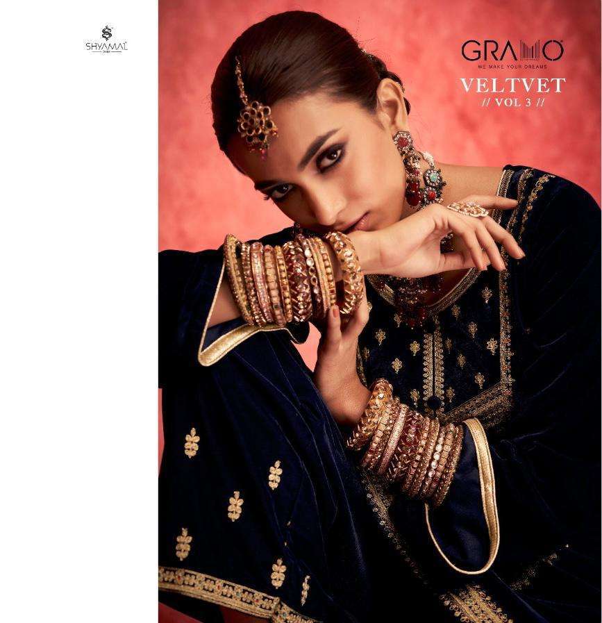gramo velvet vol 3 series 3001-3004 heavy velvet suit 