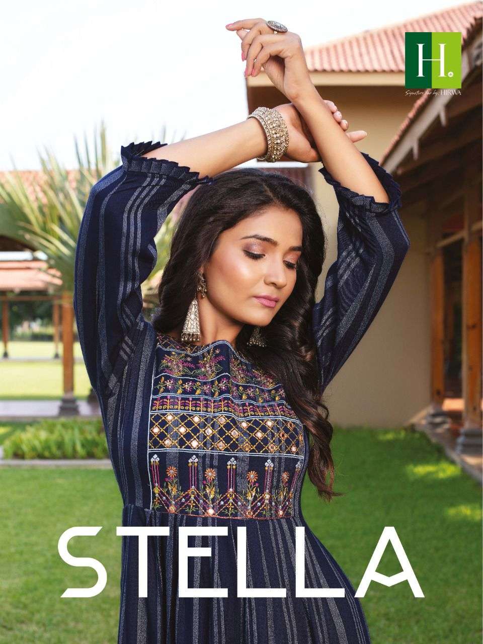 hirwa stella series 81-85 heavy rayon kurti 