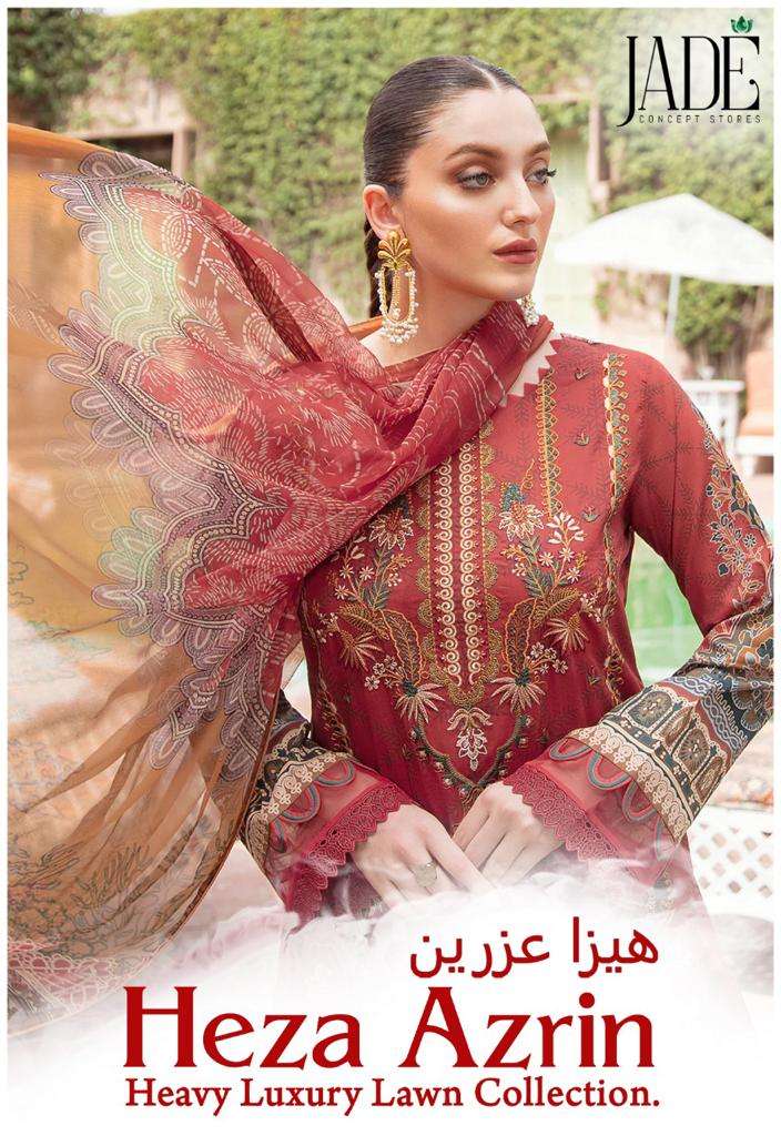 Jade heza azrin series 01-06 heavy lawn cotton suit