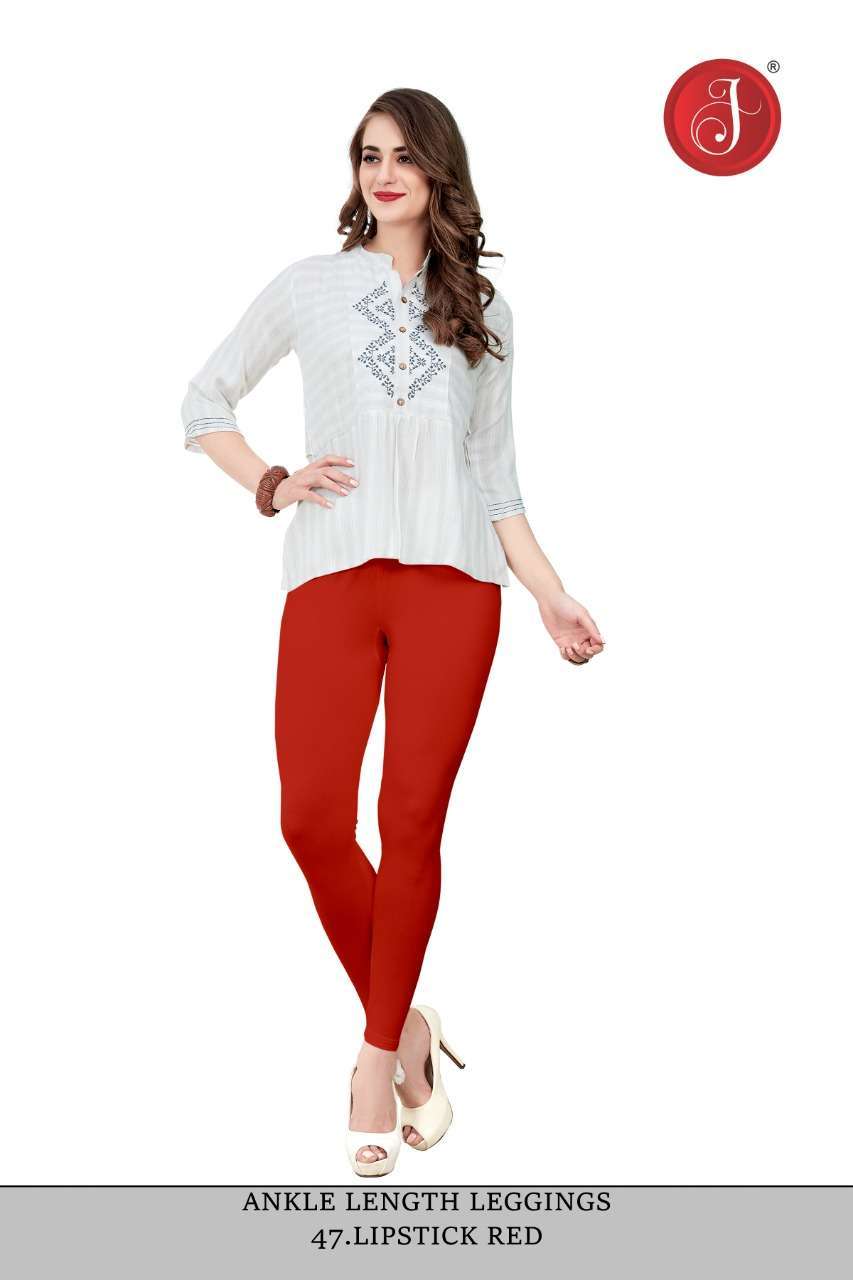 Jelite women apparels cotton ankle length leggings