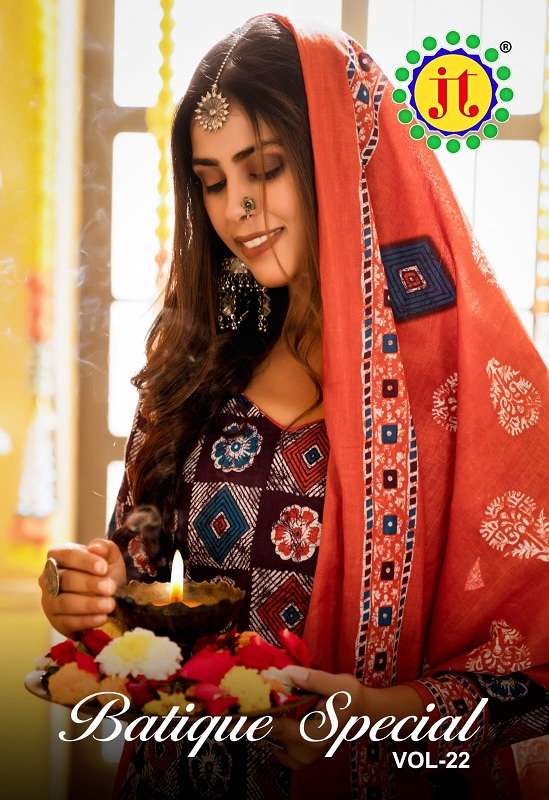 JT Batique Special Vol-22 series 22001-22012 pure cotton suit
