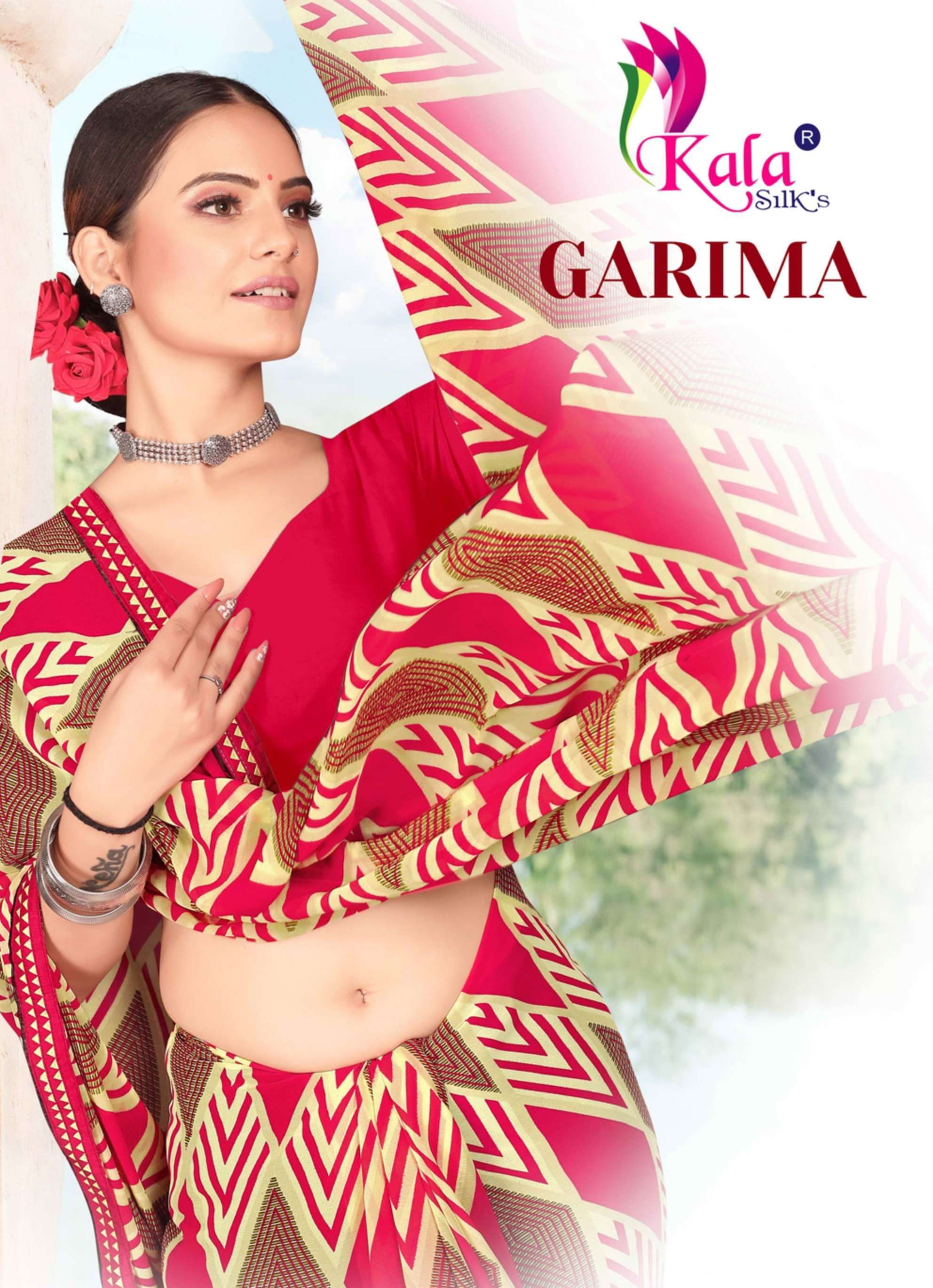 kala silk garima series 6001-6008 weightless saree