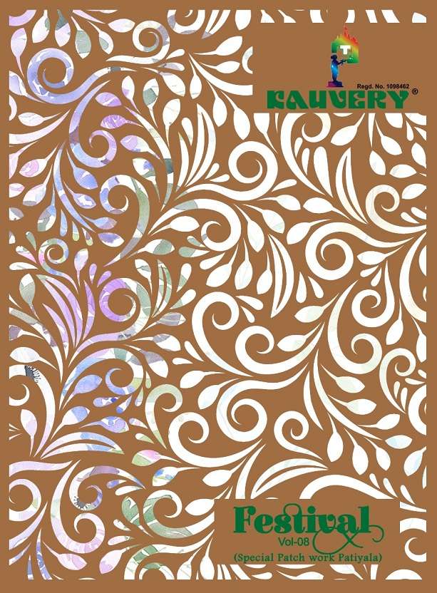 Kauvery Festival Vol-8 series 8001-8016 pure cotton readymade suit 