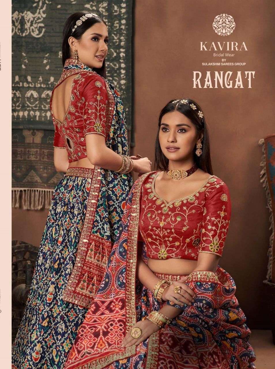 kavira rangat designer japan silk lehenga 