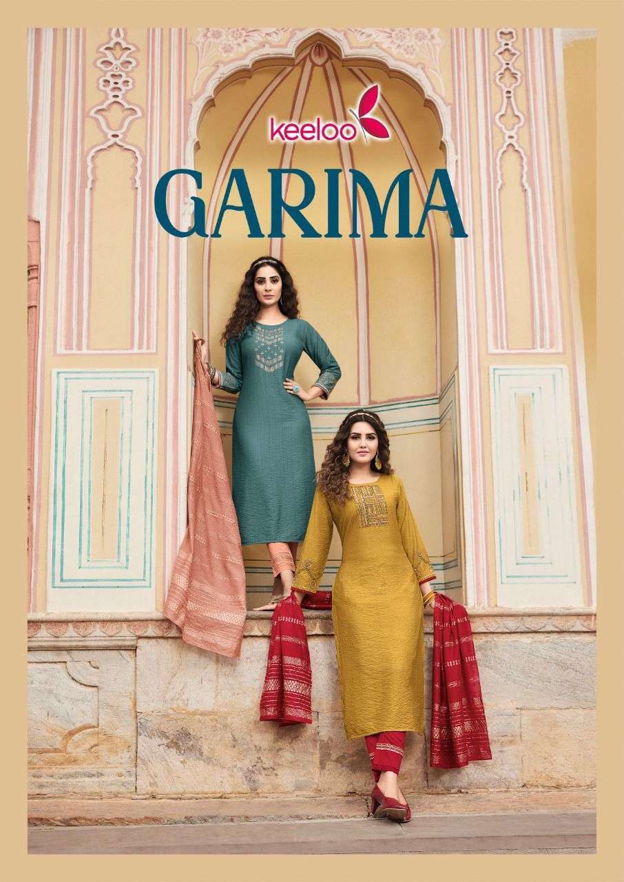 keeloo garima vol 1 series 1001-1006 viscose readymade suit 