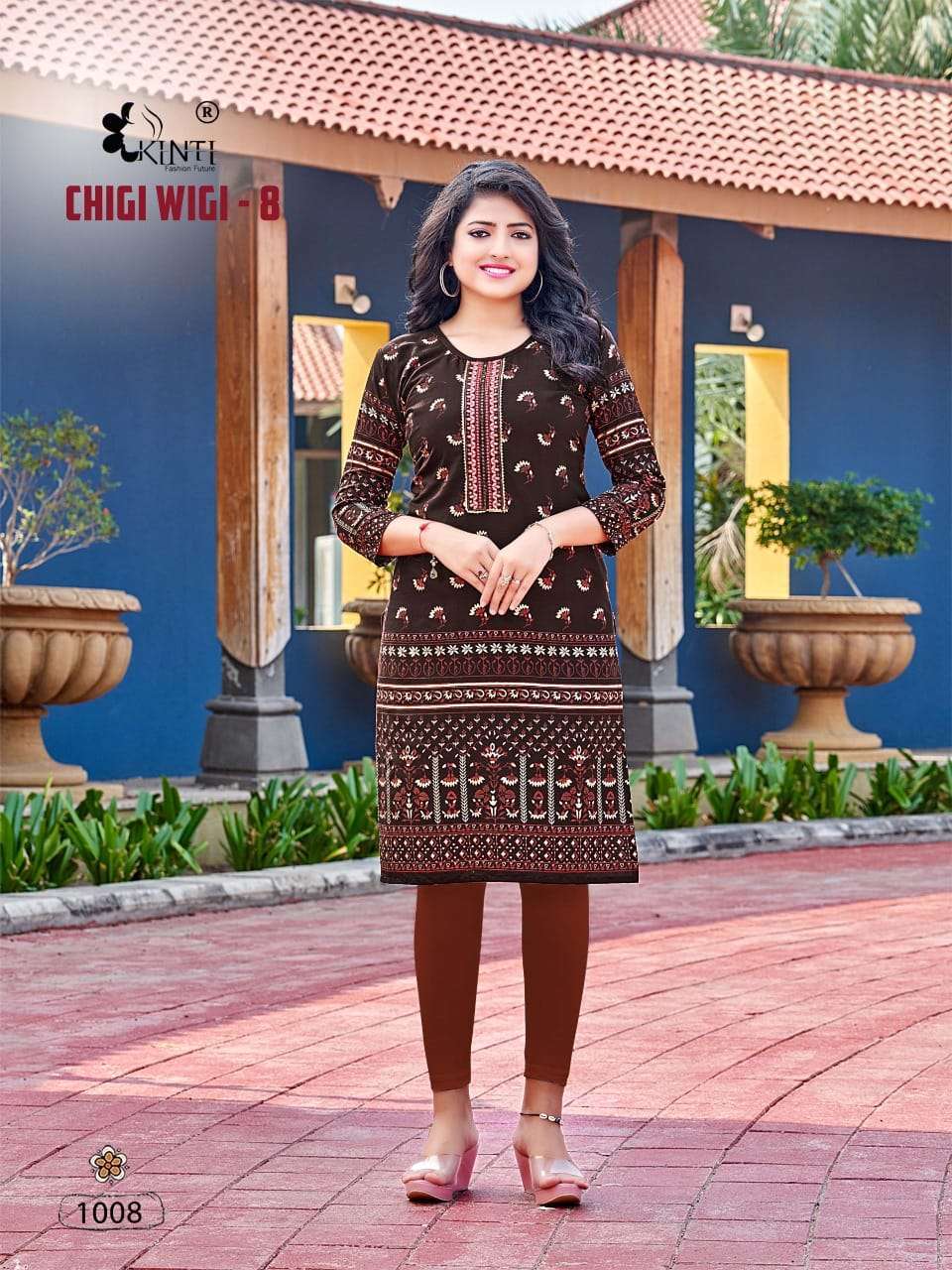 kinti chigi wigi heavy rayon kurti
