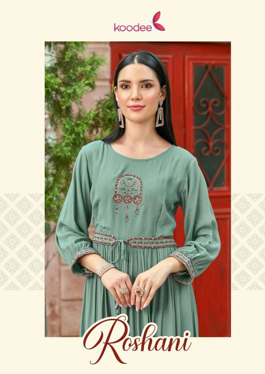 koodee roshni vol 1 series 1001-1004 rayon kurti