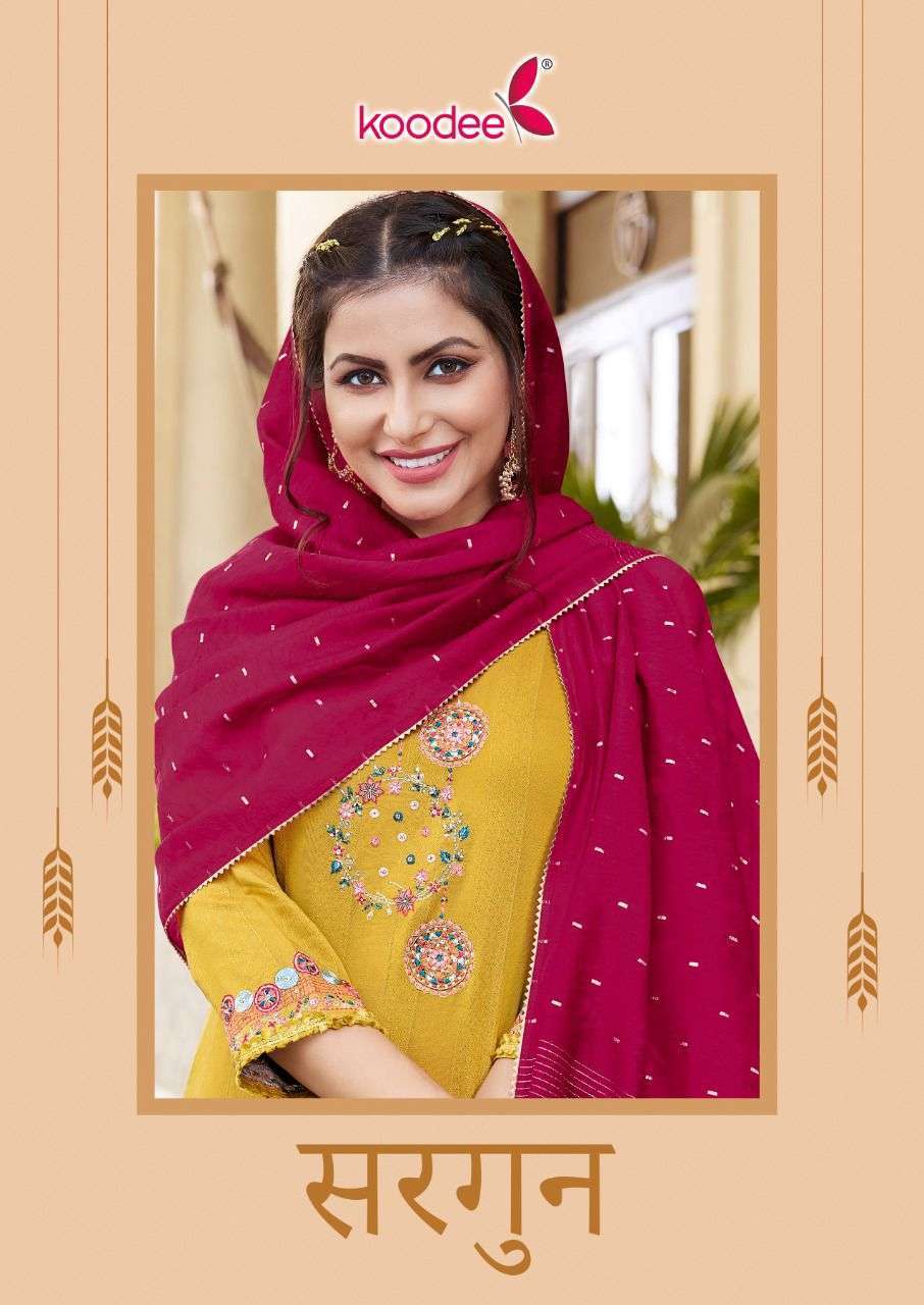 koodee sargun vol 1 series 1001-1006 viscose dobby readymade suit 