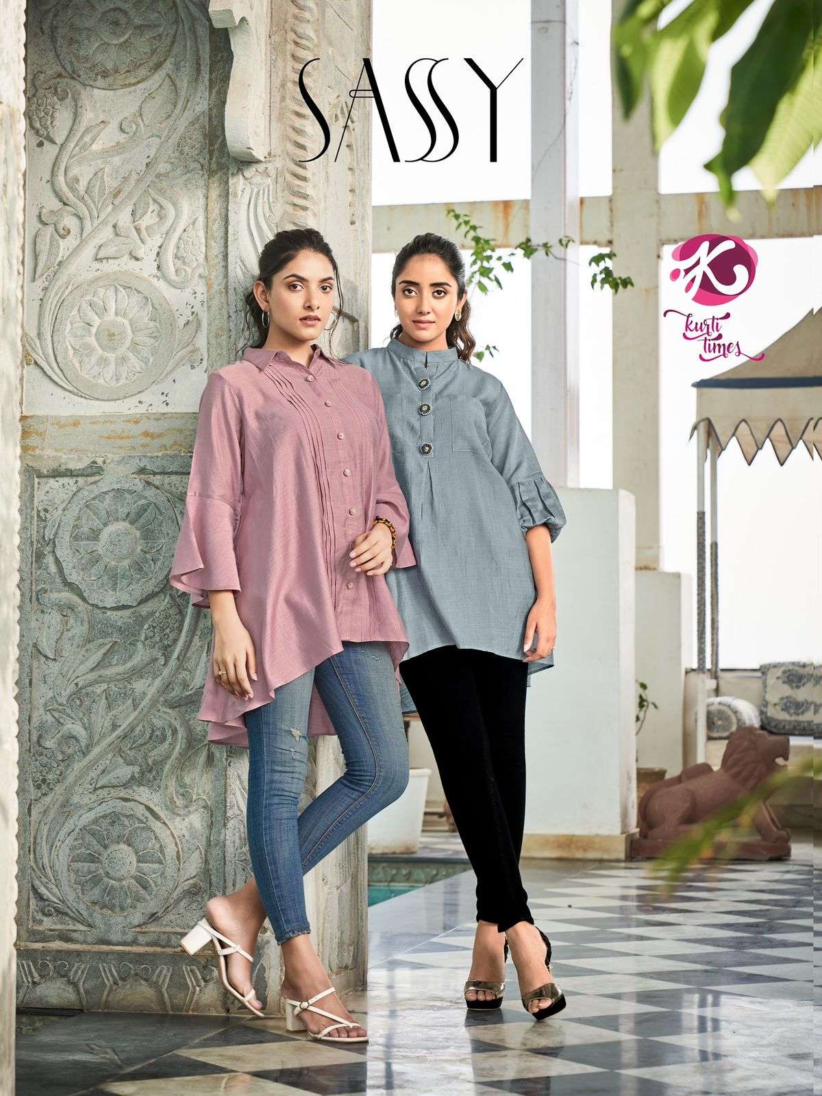 kurti times sassy series 1001-1004 viscose kurti 