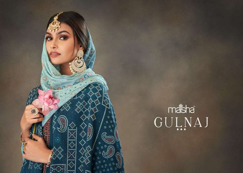maisha gulnaj series 12030-12035 pure viscose dola jacquard suit