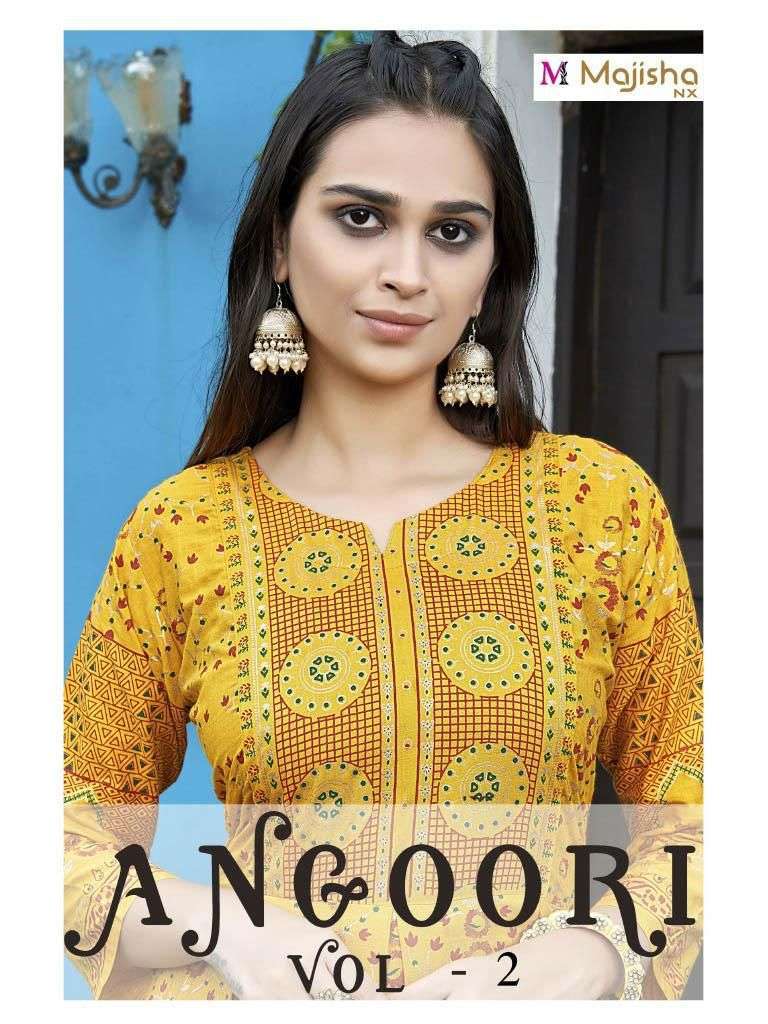 majisha nx angoori vol 2 rayon slub kurti