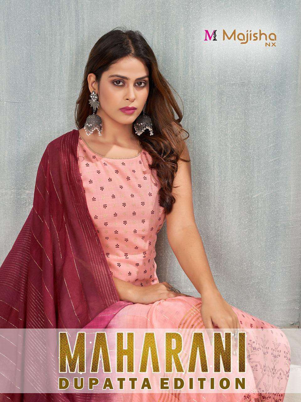 majisha nx maharani vol 1 series 1001-1006 14 kg rayon kurti with dupatta