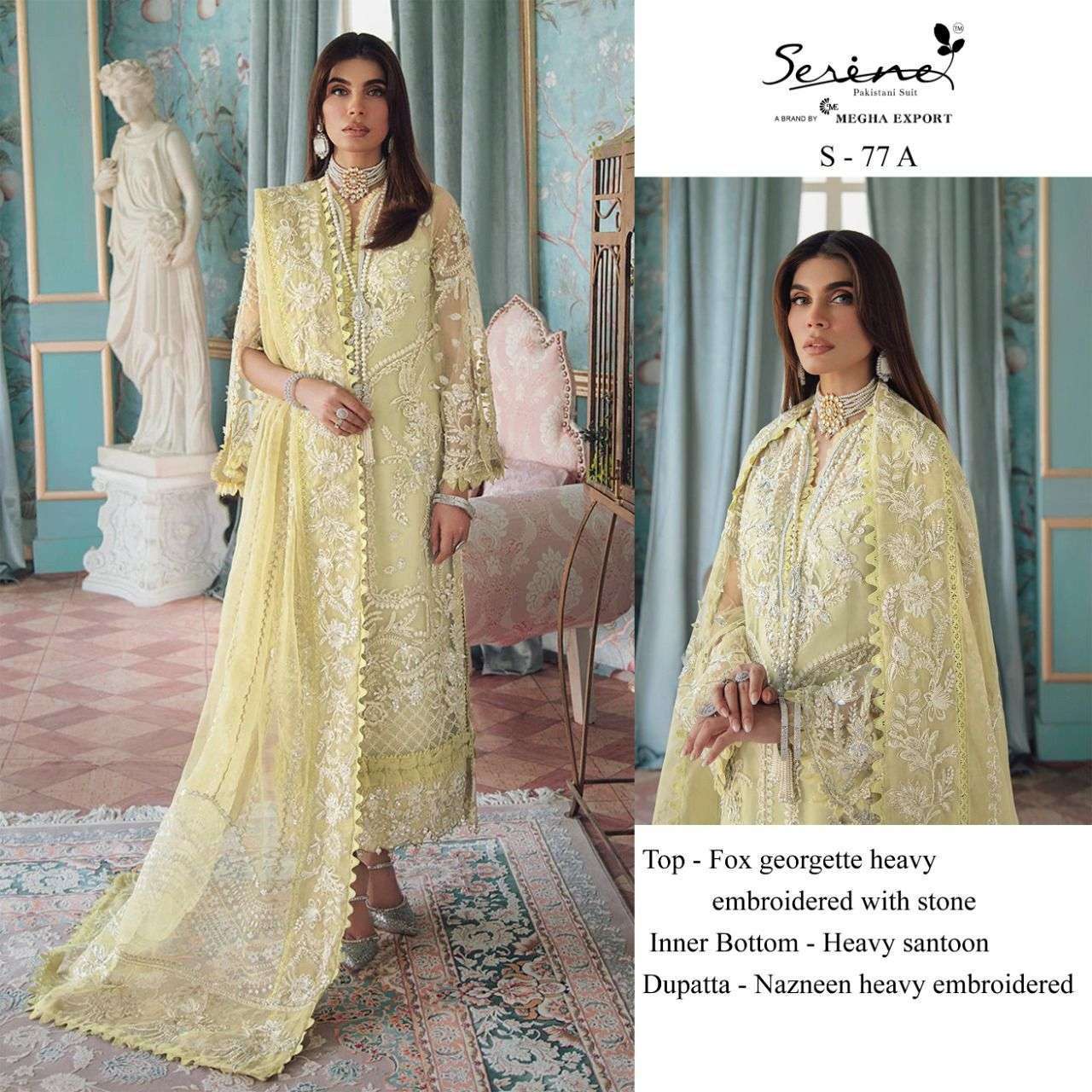 megha exports s 77 faux georgette suit