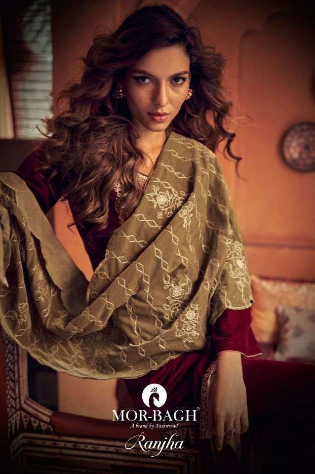 mor bagh ranjha series 9371-9375 velvet suit