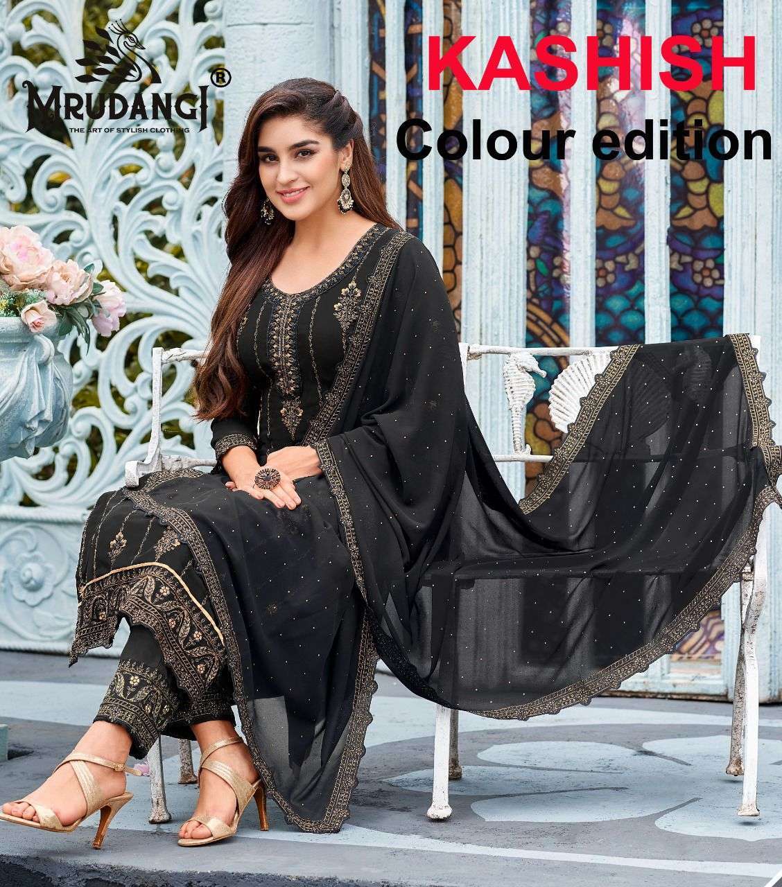 mrudangi kashish colour edition series 2016 faux georgette suit