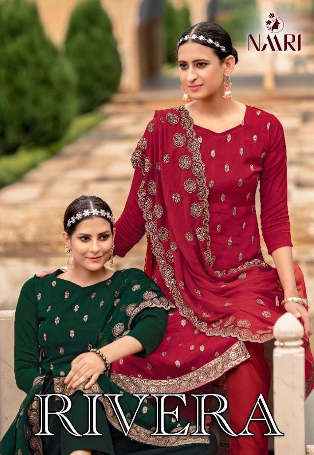 Naari Rivera Karwa Special series 1201-1204 urban silk suit 