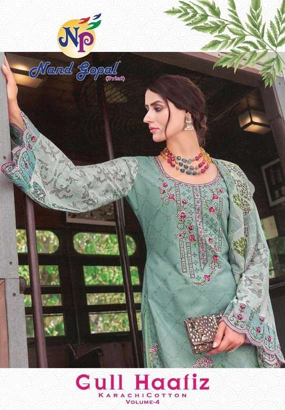 Nand Gopal Gull Haafiz Vol-4 series 4001-4008 pure cotton suit 
