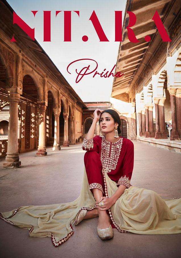 Nitara Prisha series 6201-6206 viscose silk readymade suit
