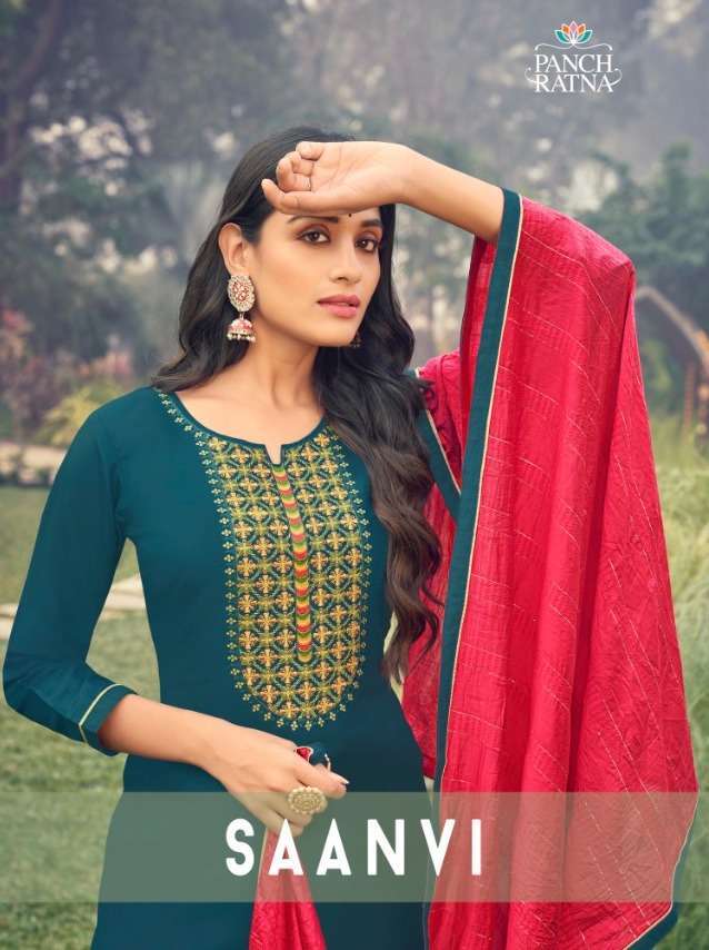 panch ratna saanvi series 11711-11714 pure silk suit 