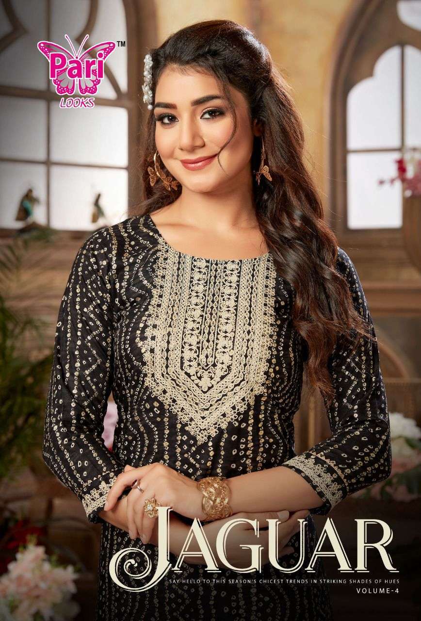 pari jaguar vol 4 series 401-408 18 kg rayon kurti