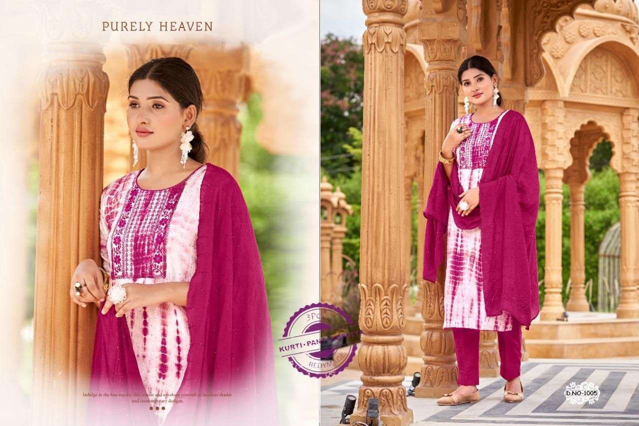 poonam hello saburi series 1001-1005 pure chanderi suit 