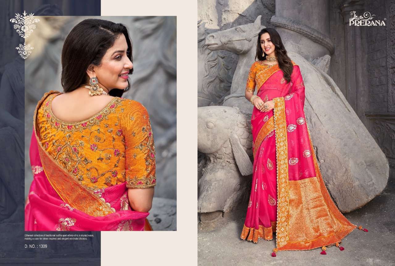 prerna series 1301-1309 fancy saree