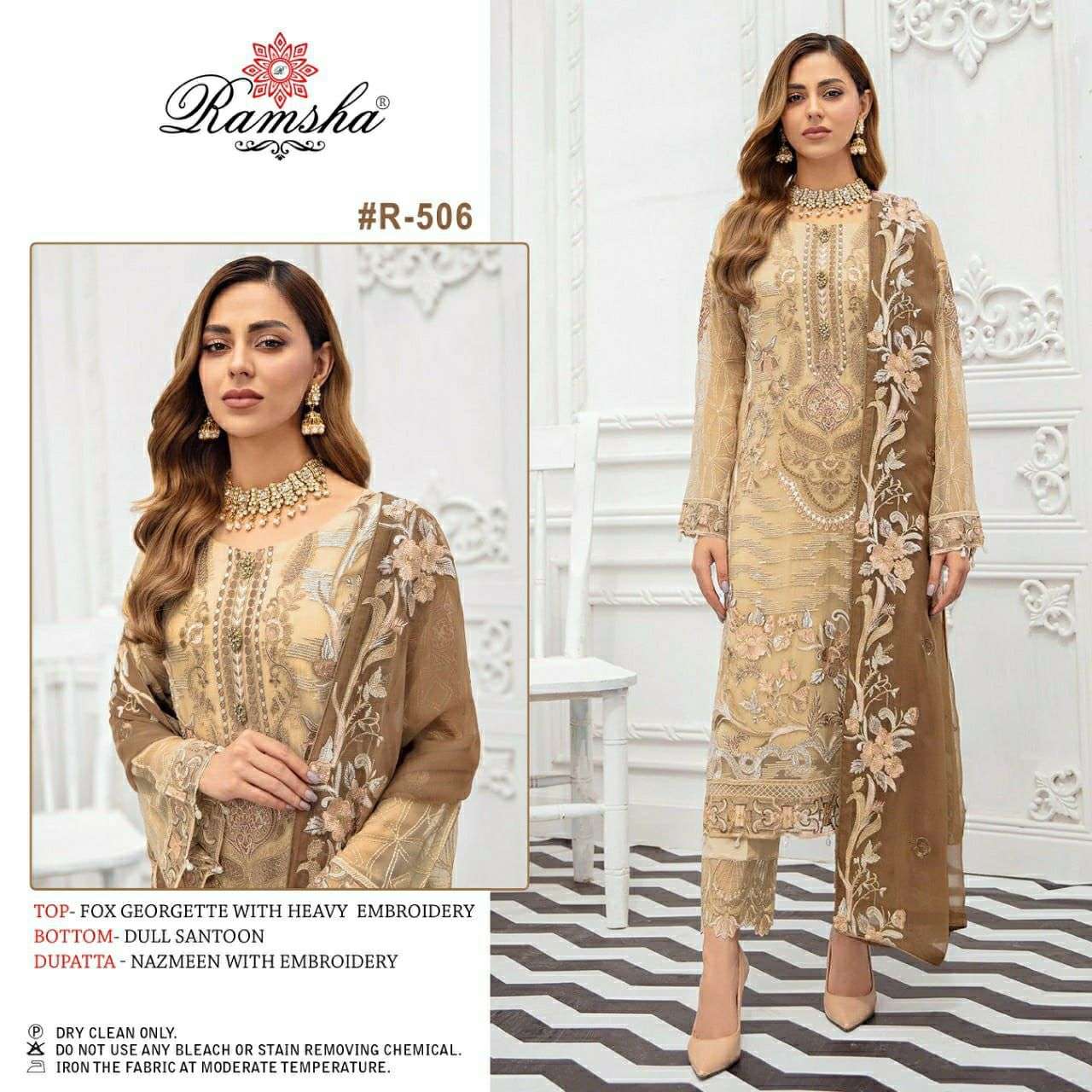 ramsha r-506 designer georgette suit 